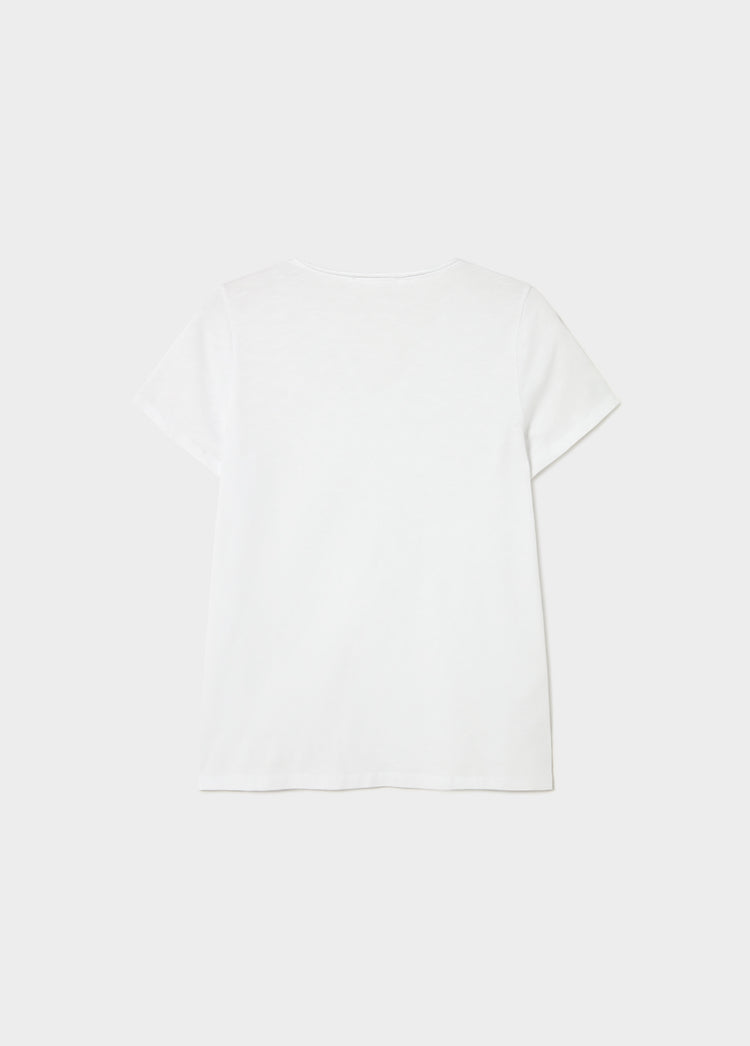Cotton t-shirt with buttons