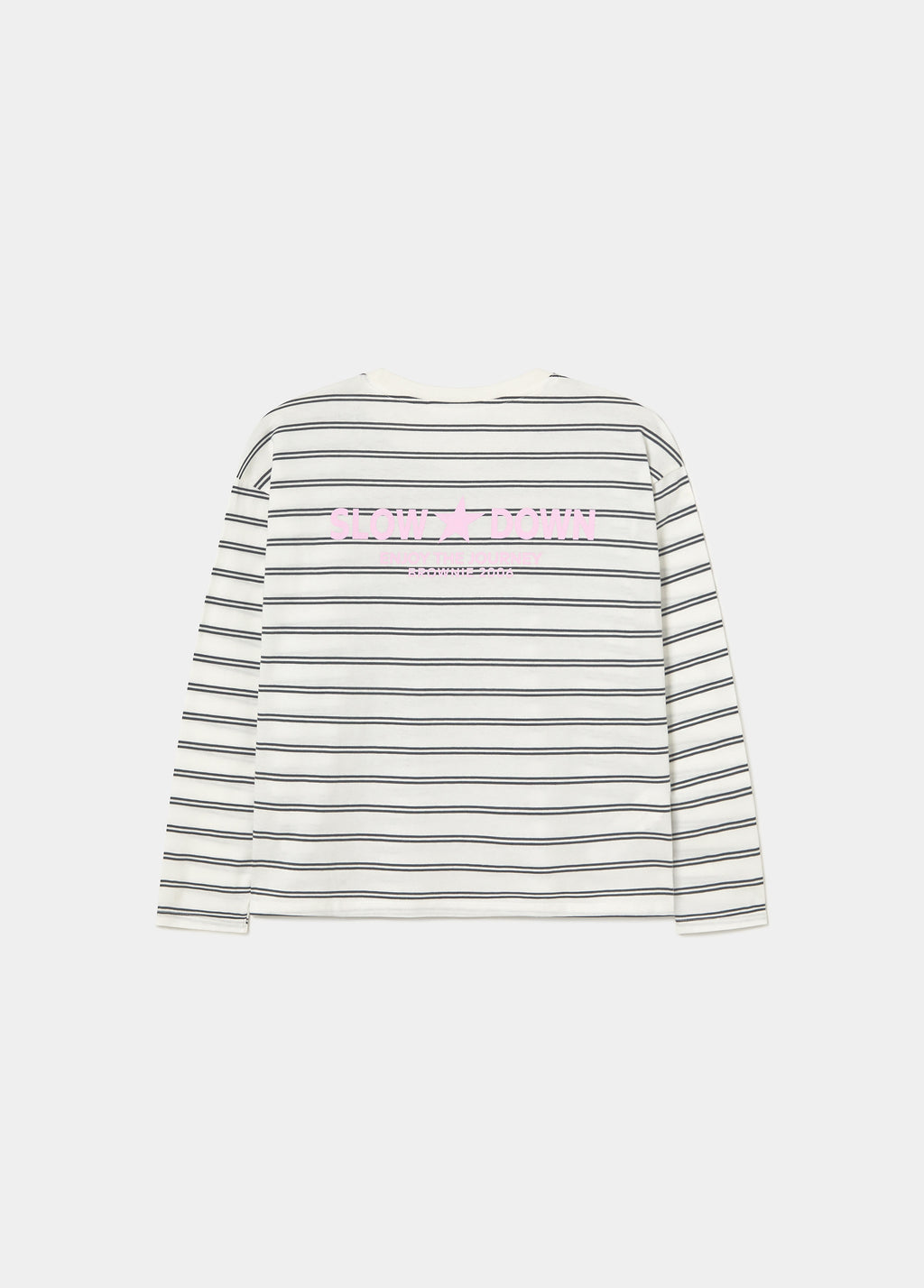 T-Shirt mit Streifen und Print  