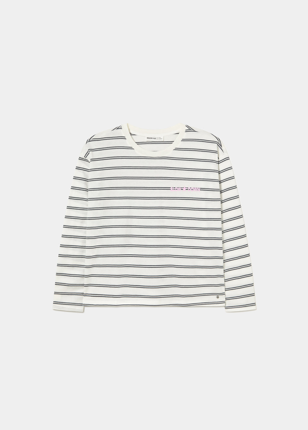T-Shirt mit Streifen und Print  