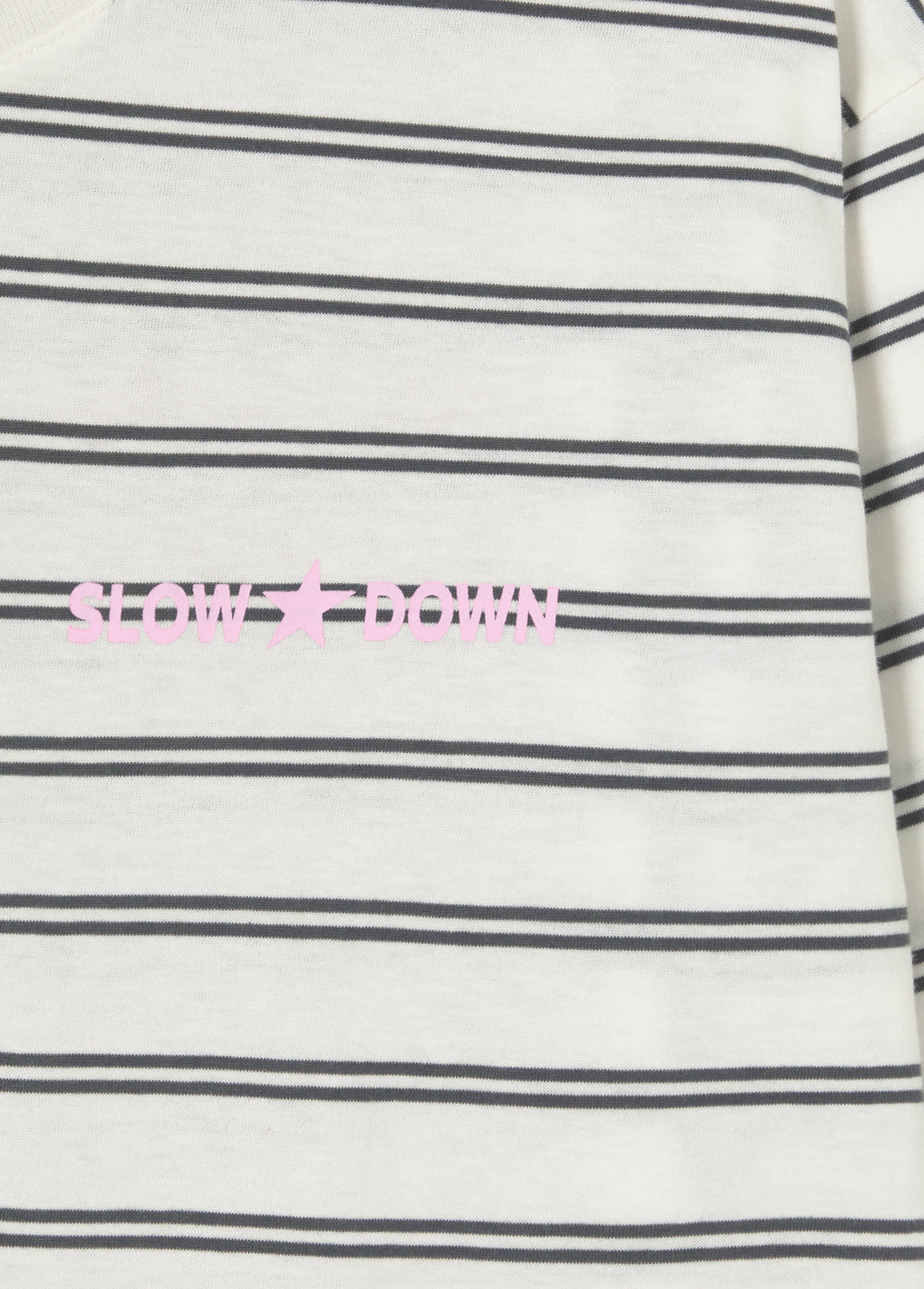 T-Shirt mit Streifen und Print  