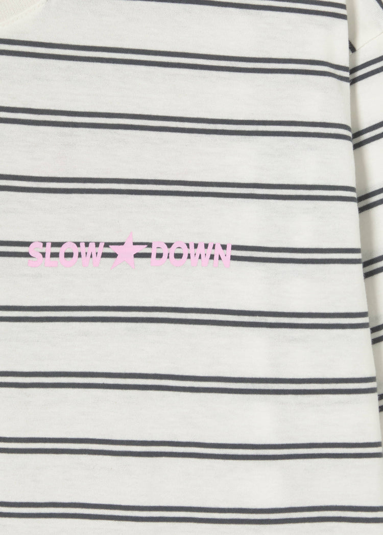 Striped print T-shirt