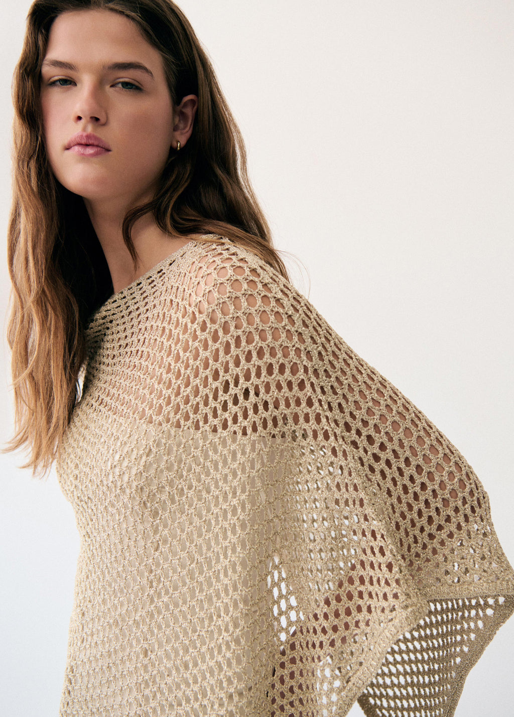 Open Knit Cape