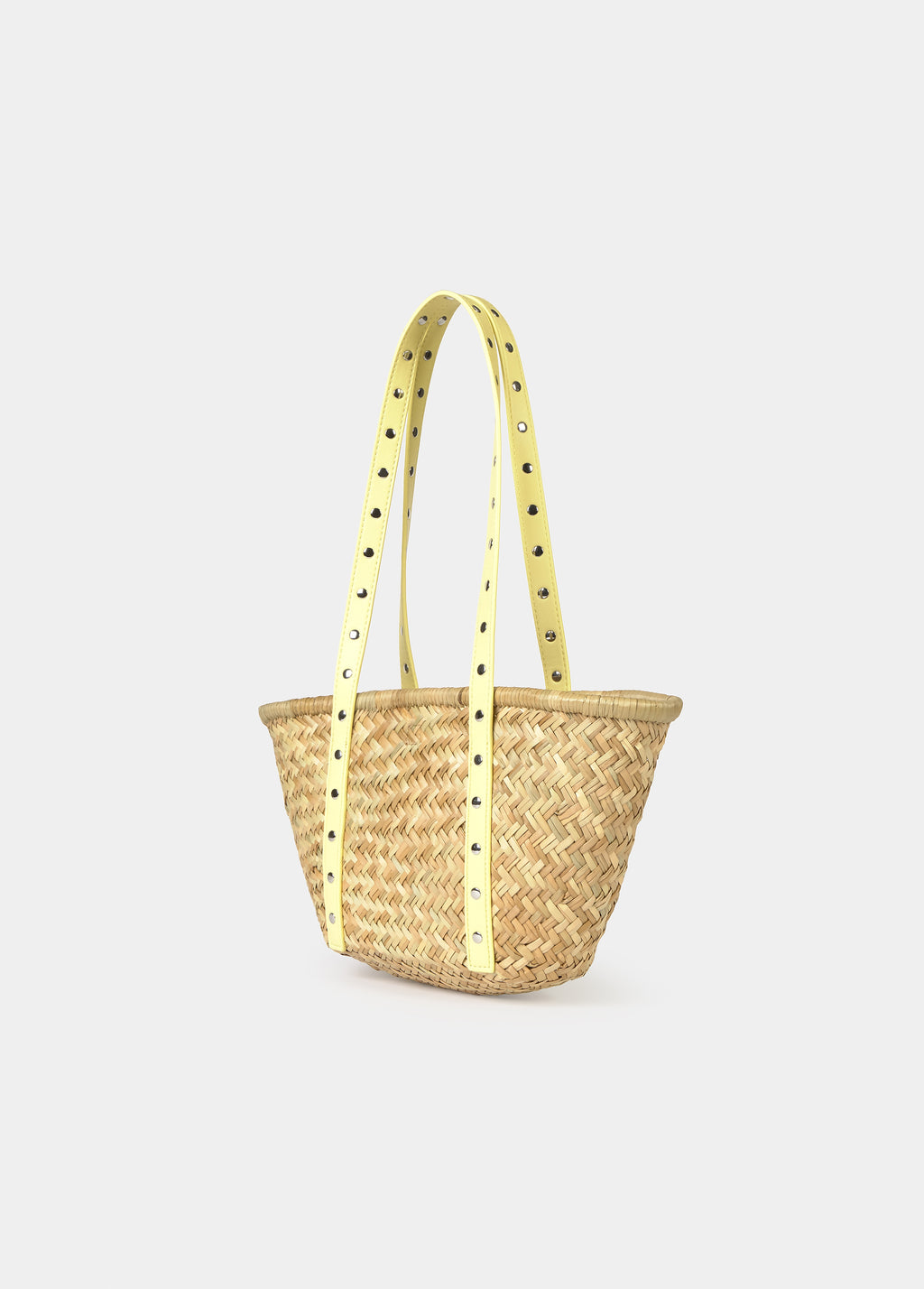 Strap tote bag with studs
