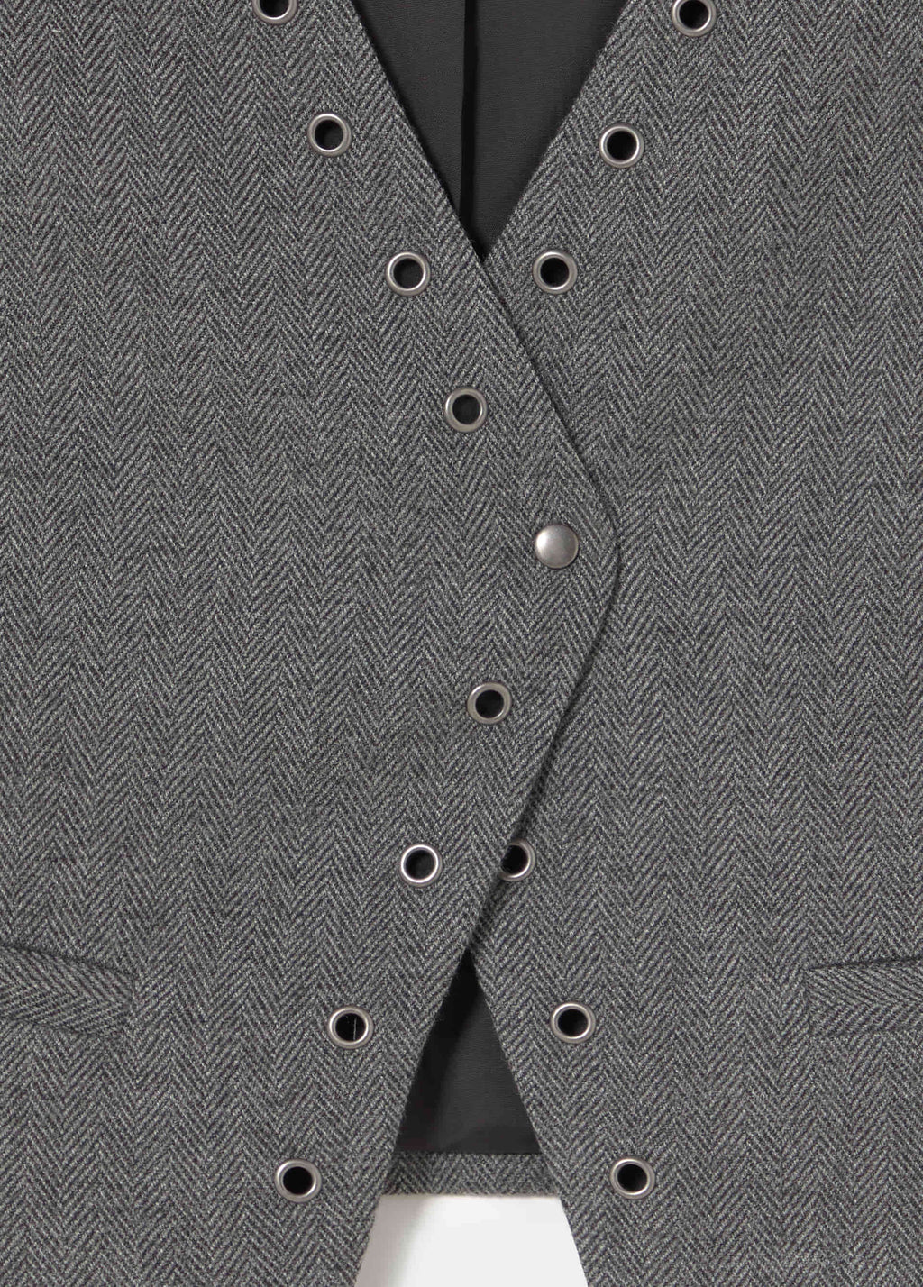 Chaleco cruzado eyelets
