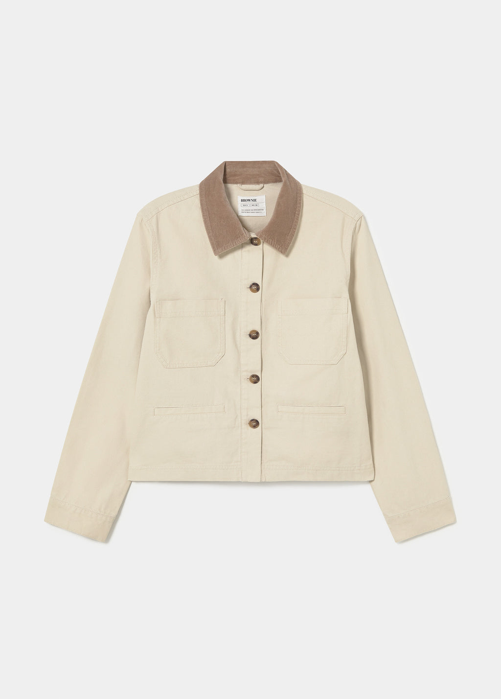 Short jacket with front pockets