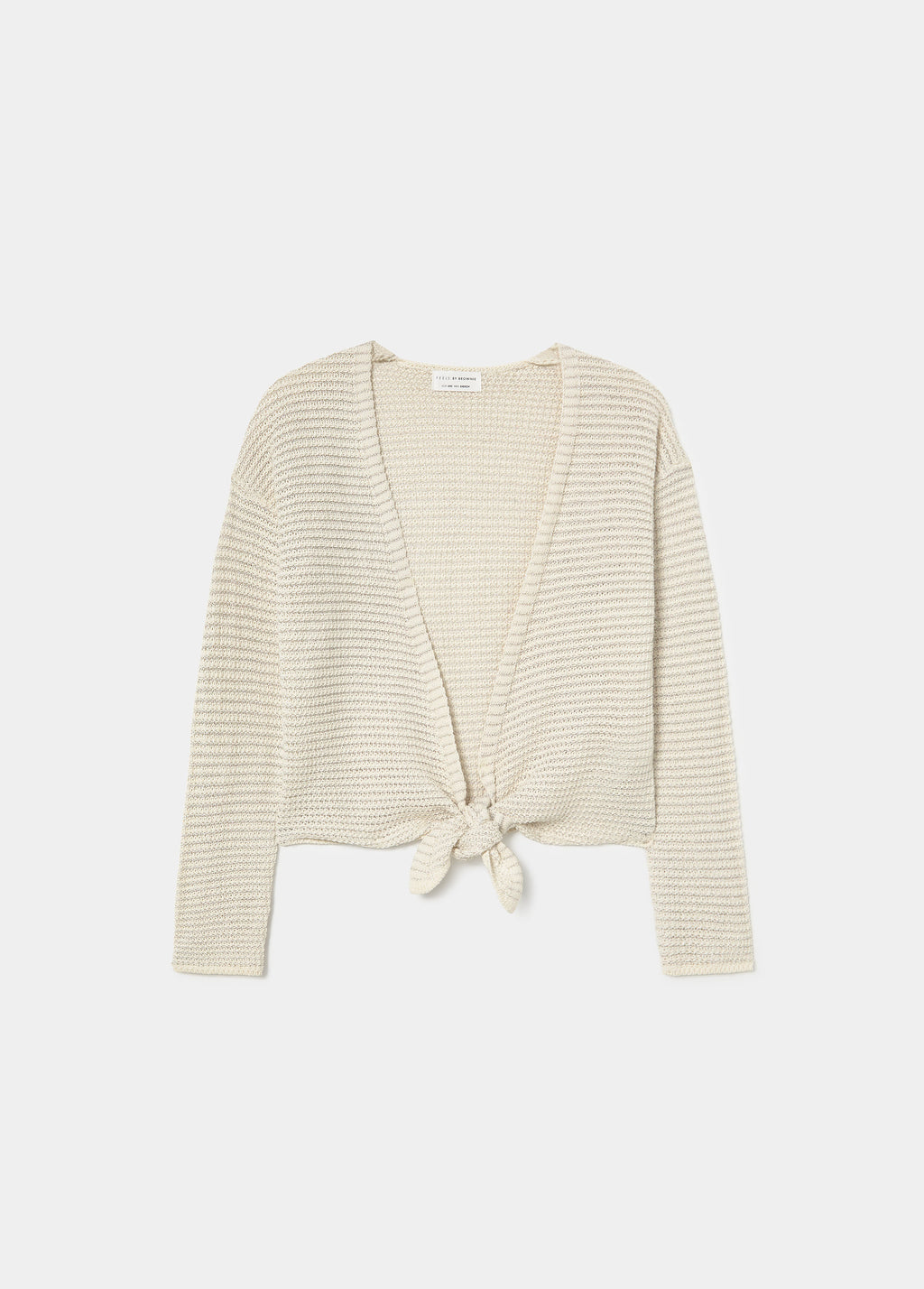 Veste en maille croisée