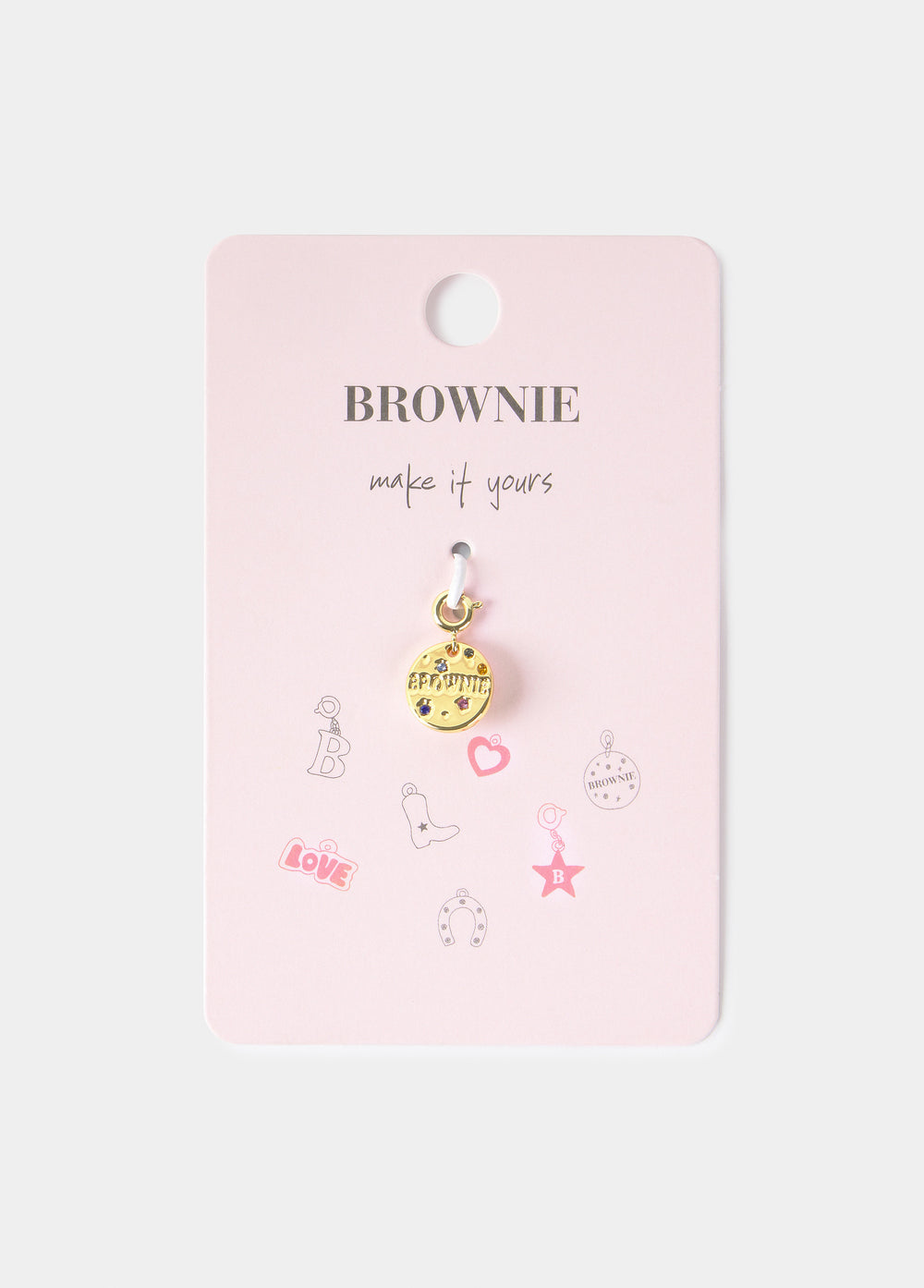 Charm medalla brownie