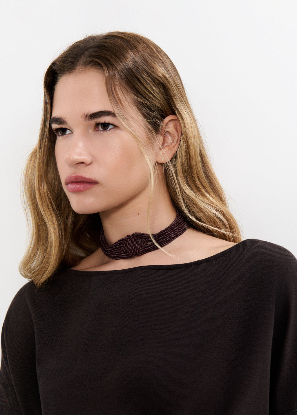 Choker con mini perline