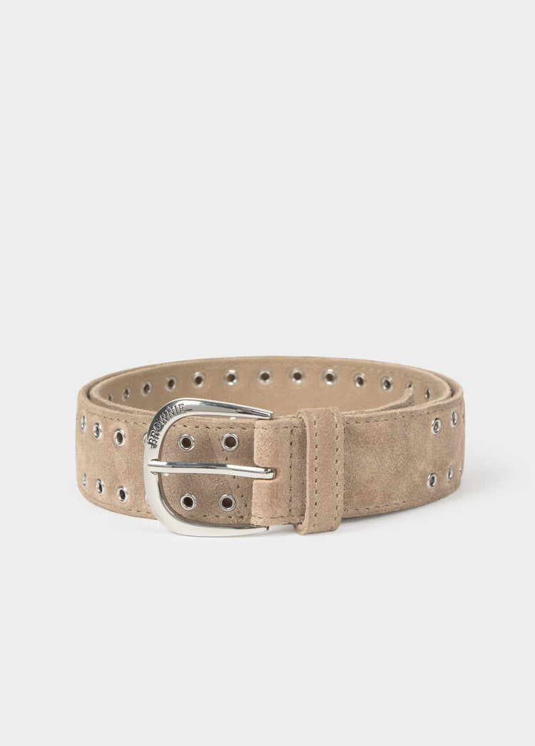 Ceinture daim œillets