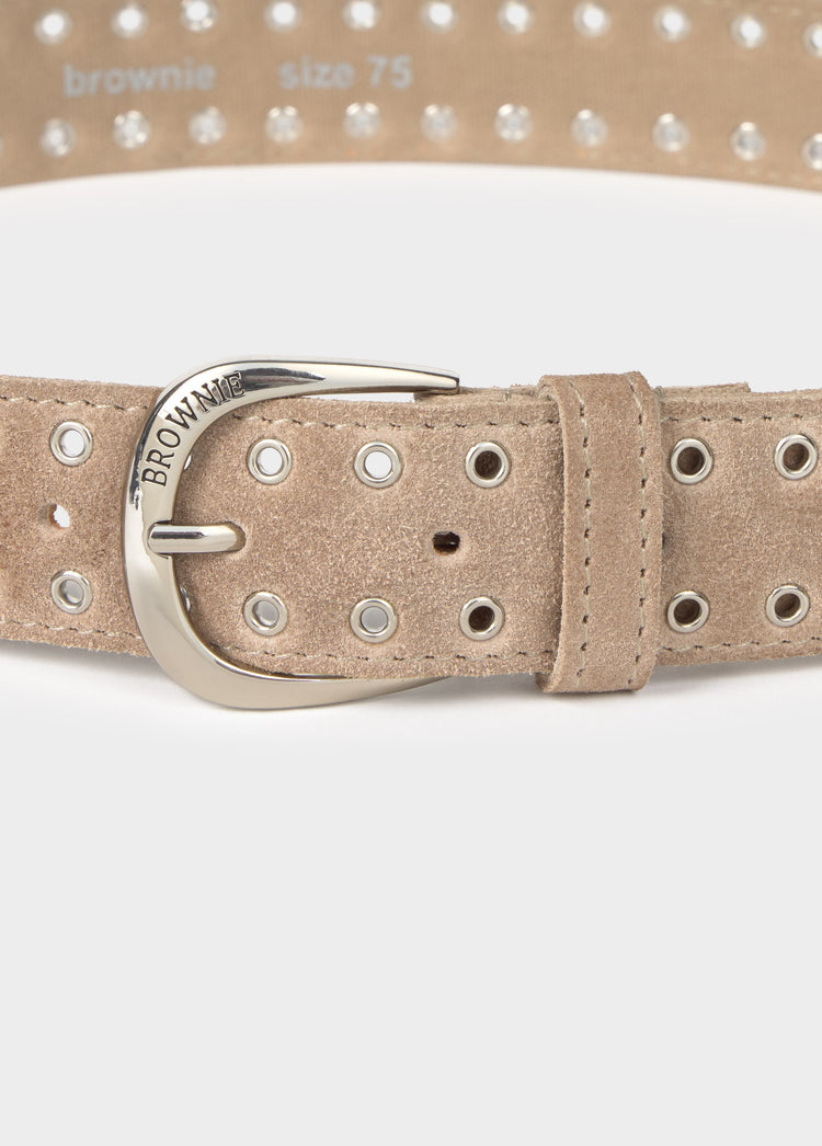 Ceinture daim œillets
