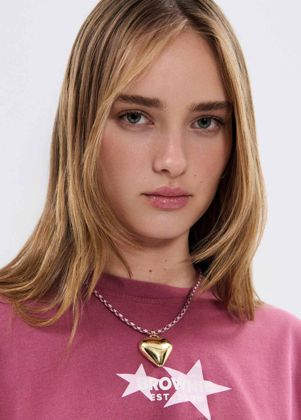 Heart rope necklace