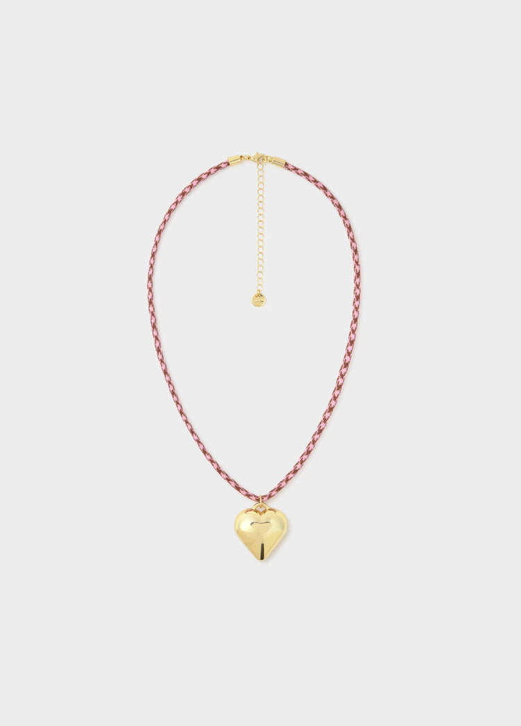 Heart rope necklace