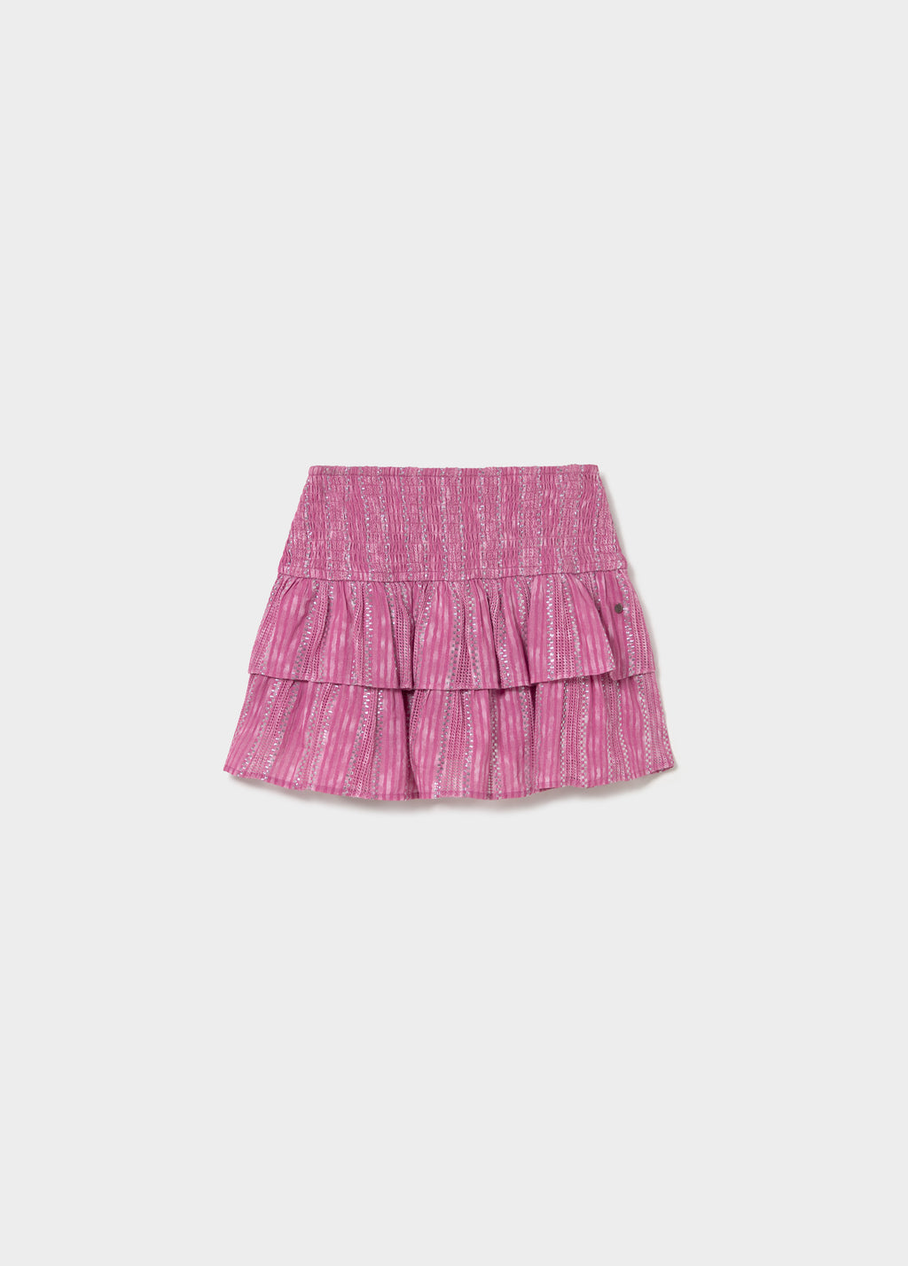 Short striped skirt