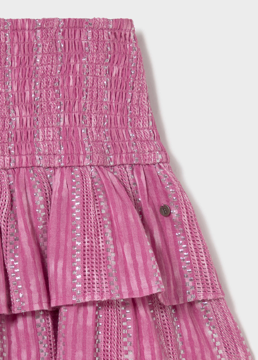 Short striped skirt