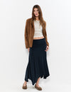 Draped sash skirt