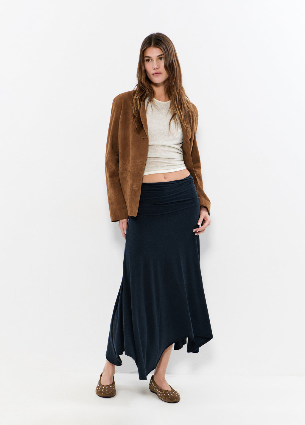 Draped sash skirt