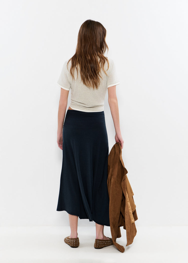 Draped sash skirt