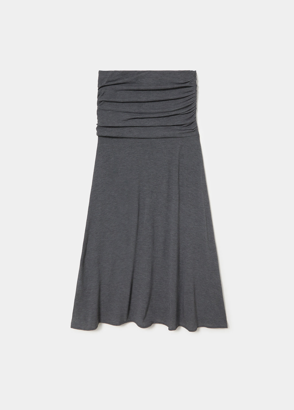 Draped midi skirt