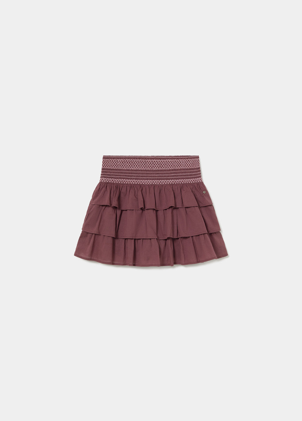 Jupe smock contrastée