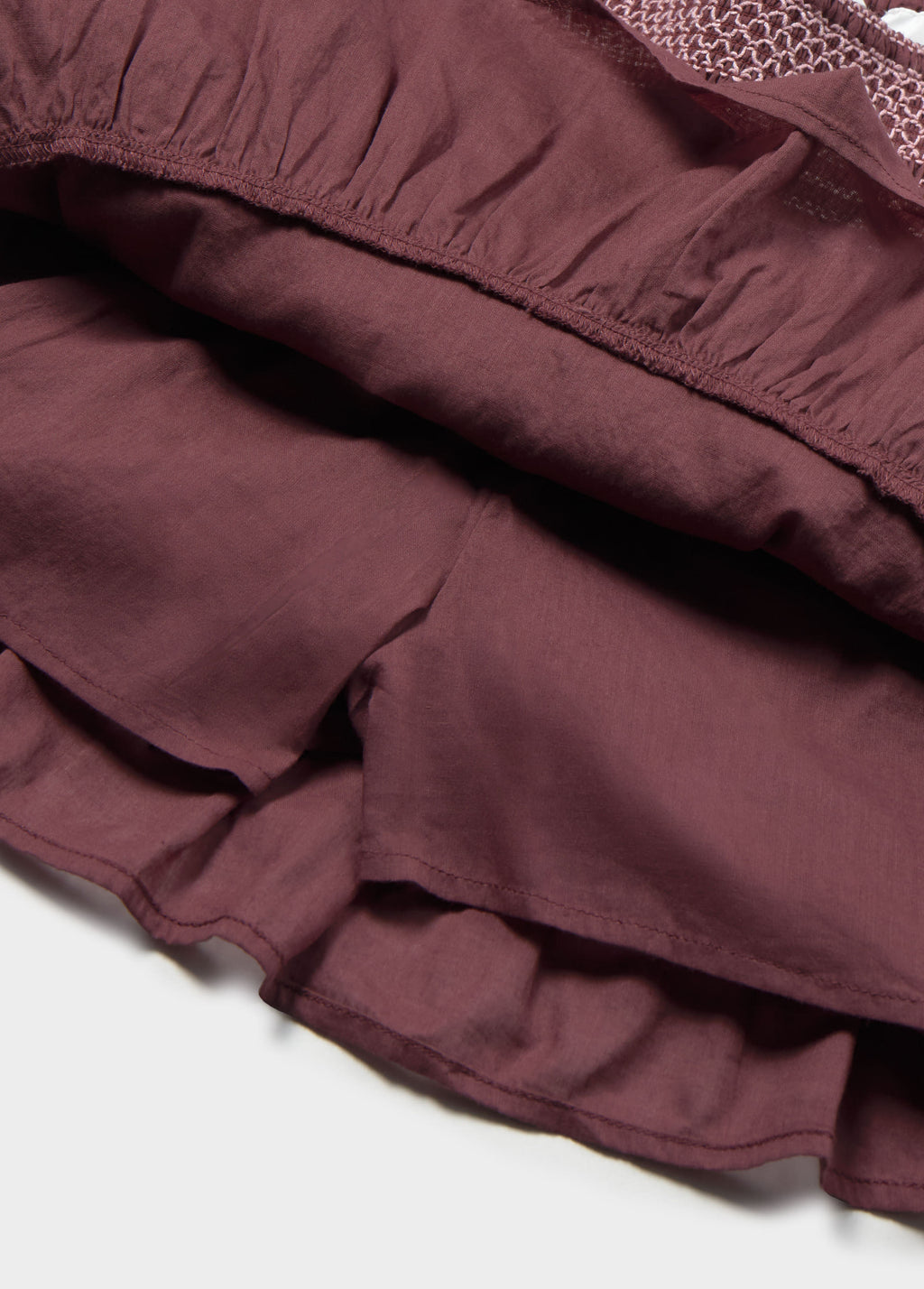 Jupe smock contrastée