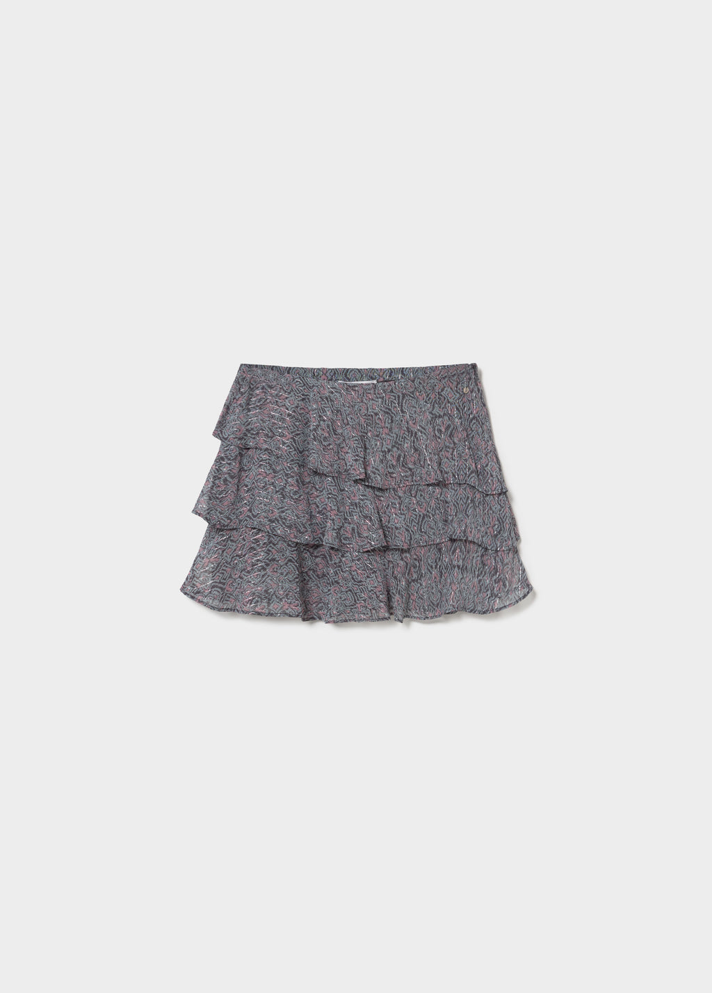 Rok met lurex volant