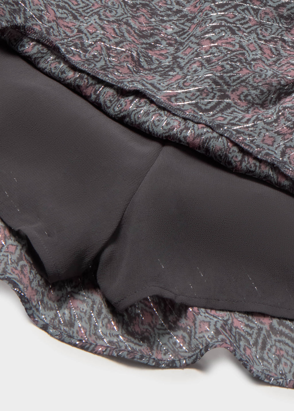 Rok met lurex volant