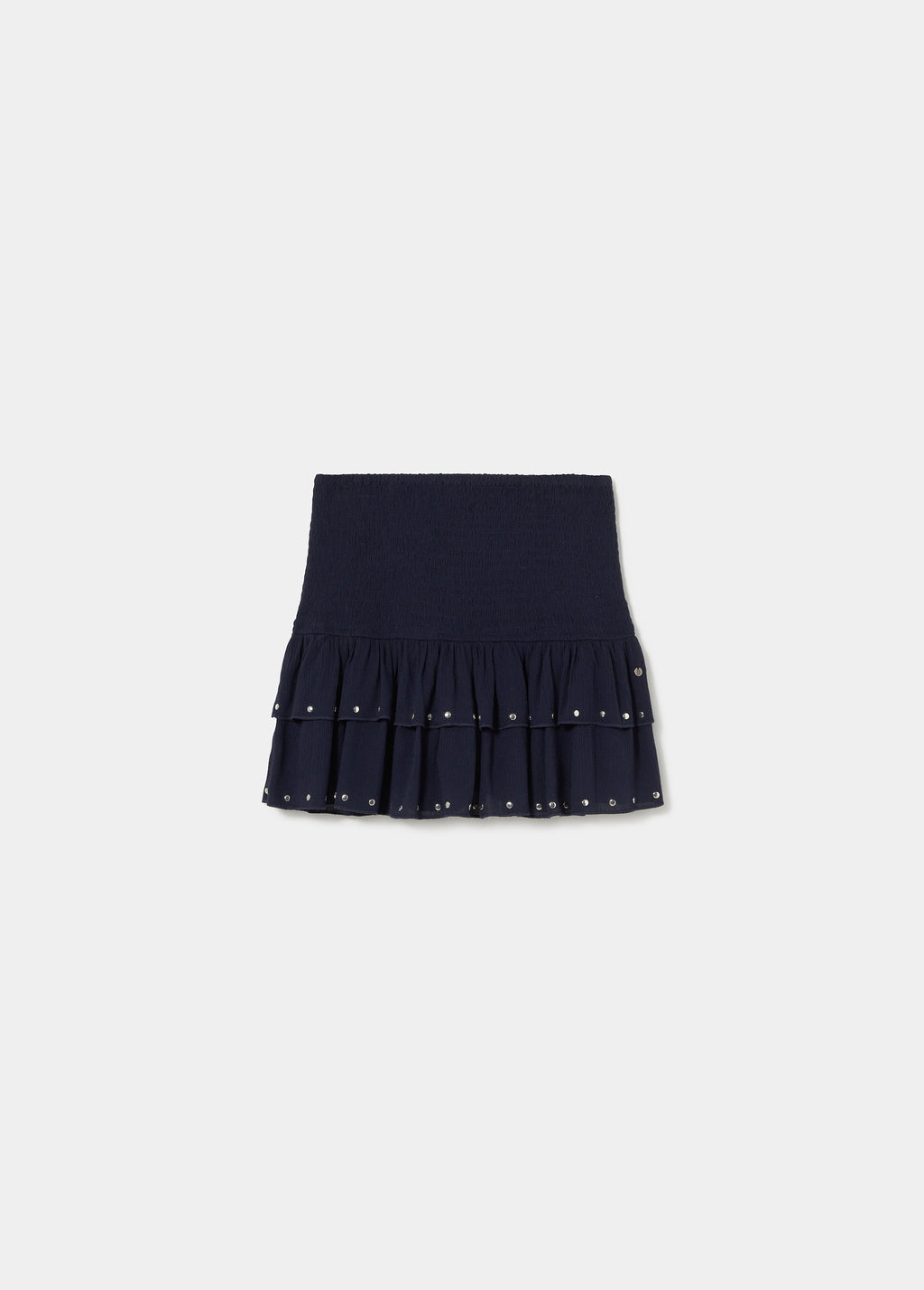 Ruffled skirt with small studs