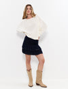 Ruffled skirt with small studs