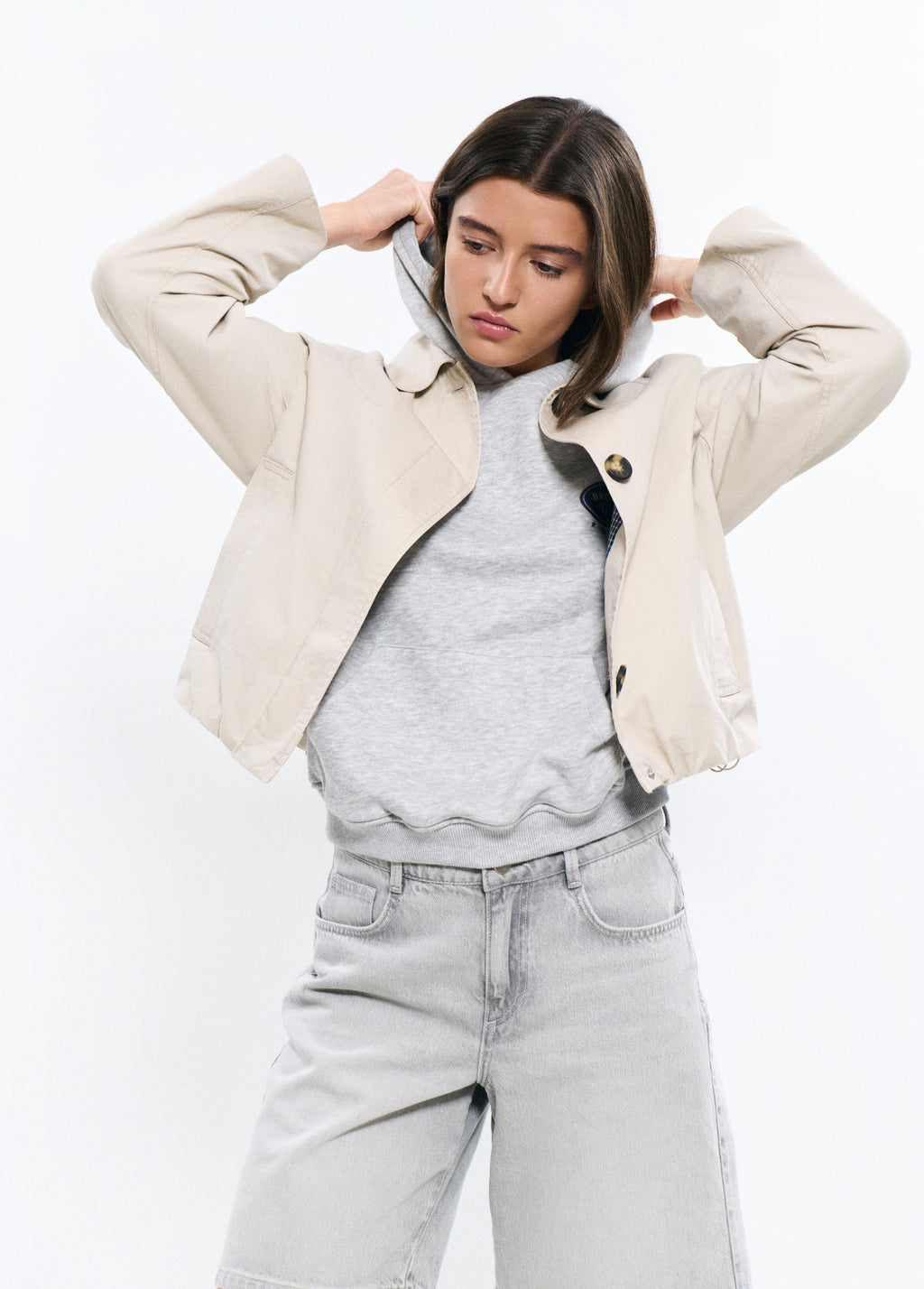 Gabardine bouffante