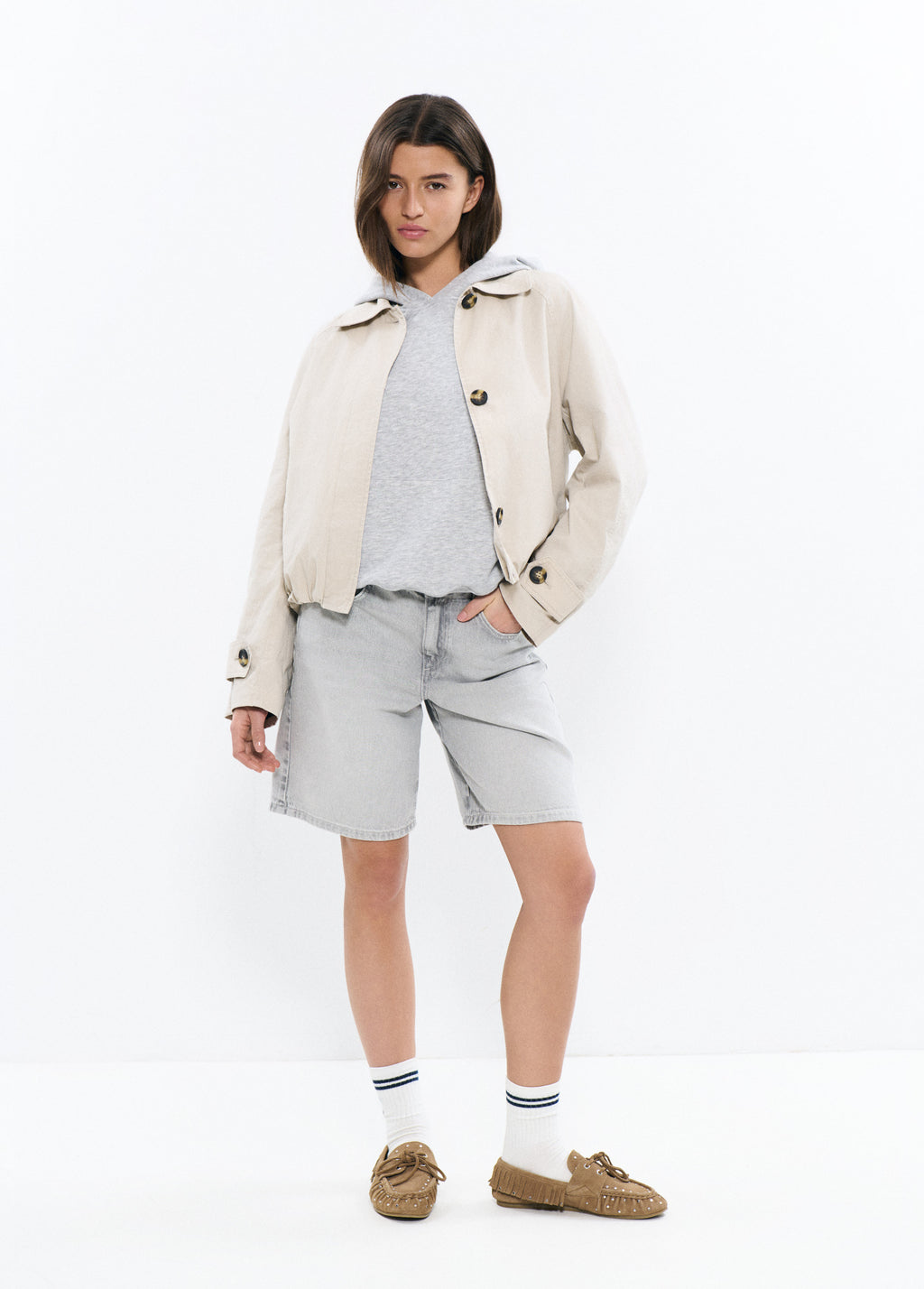 Gabardine bouffante