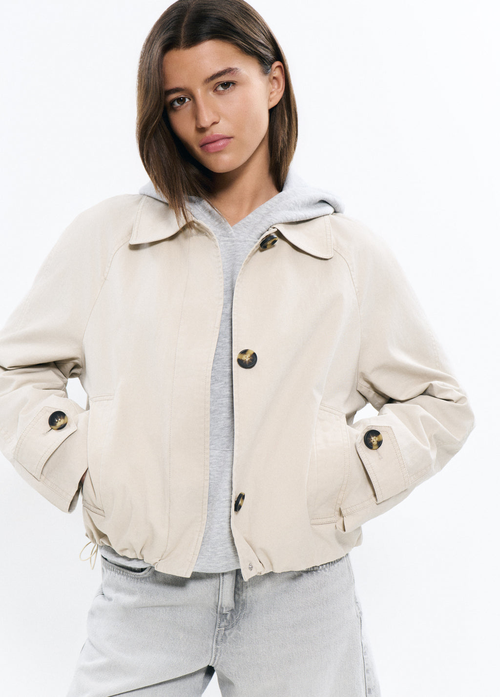 Gabardine bouffante