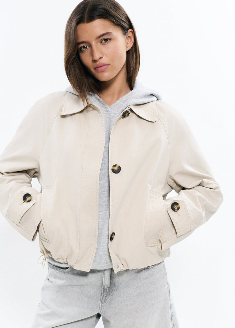 Gepolsterter Trenchcoat
