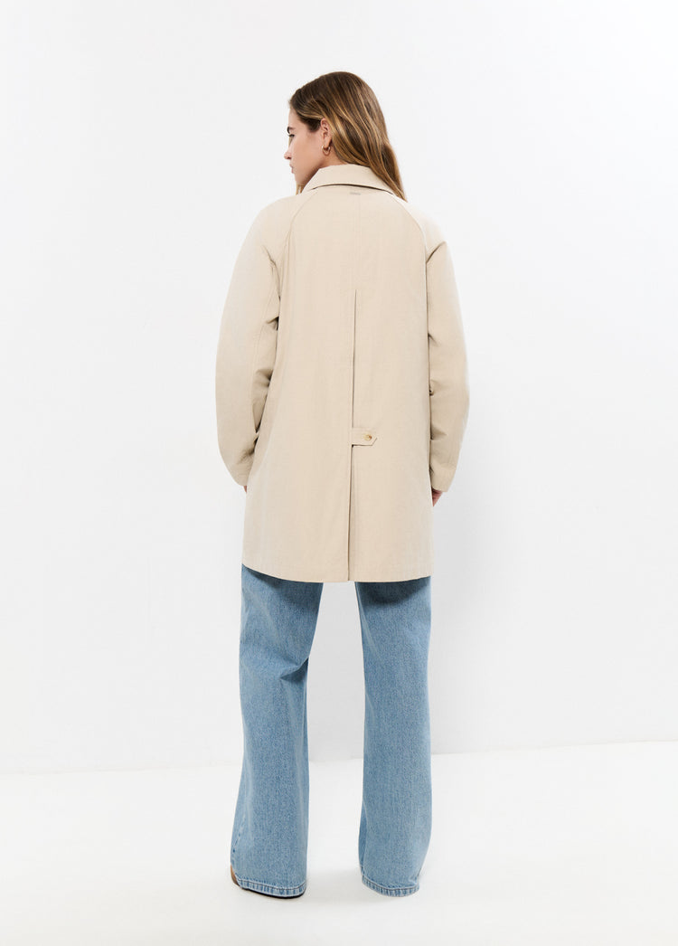 Mid-length trench coat