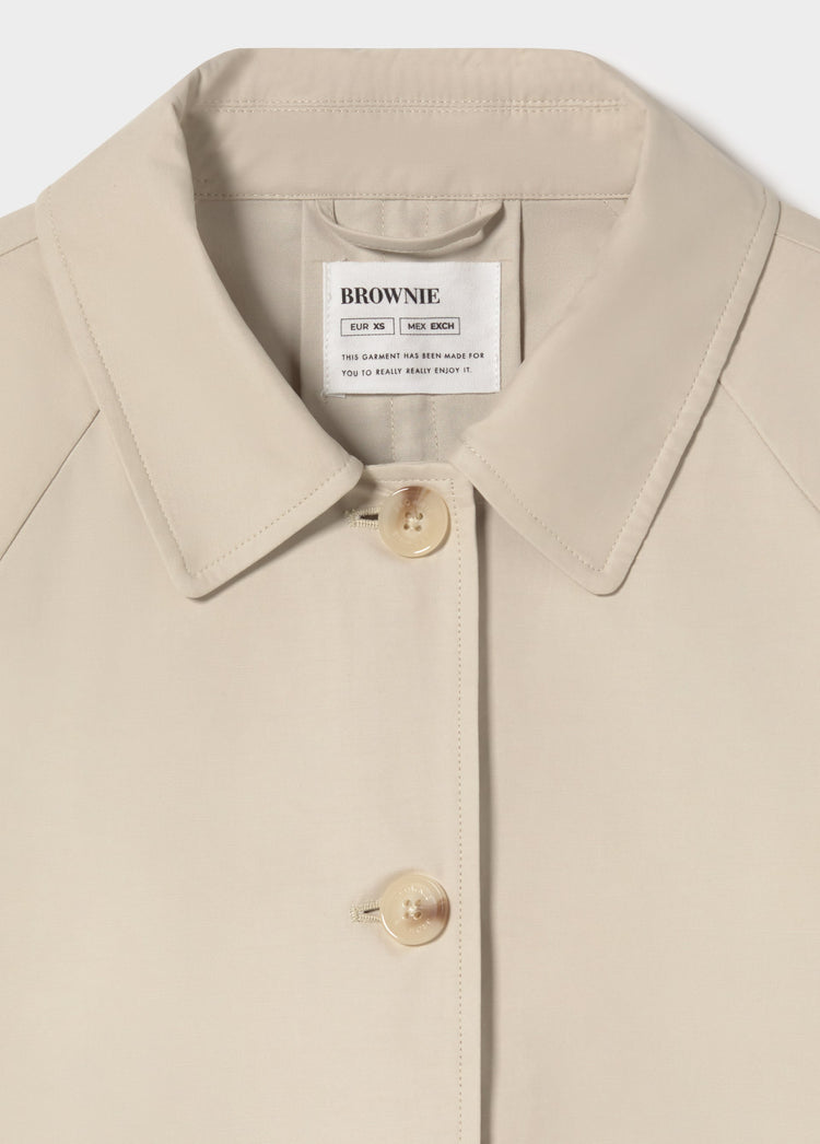 Mid-length trench coat