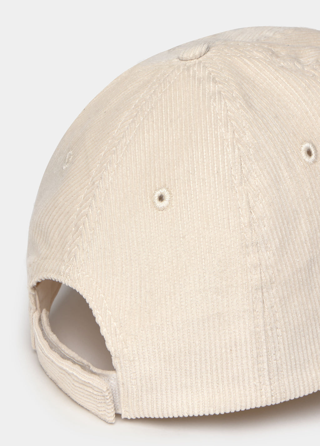 Corduroy cap with dog embroidery