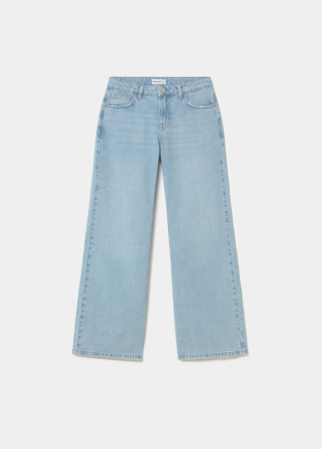 Jeans 5 tasche con patch a stella