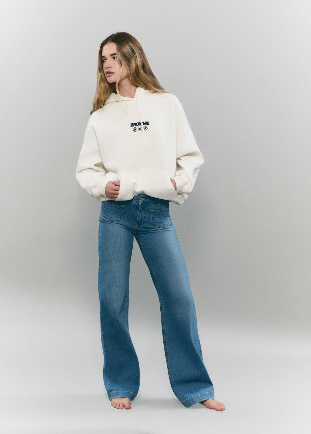 Jeans met zakpatch