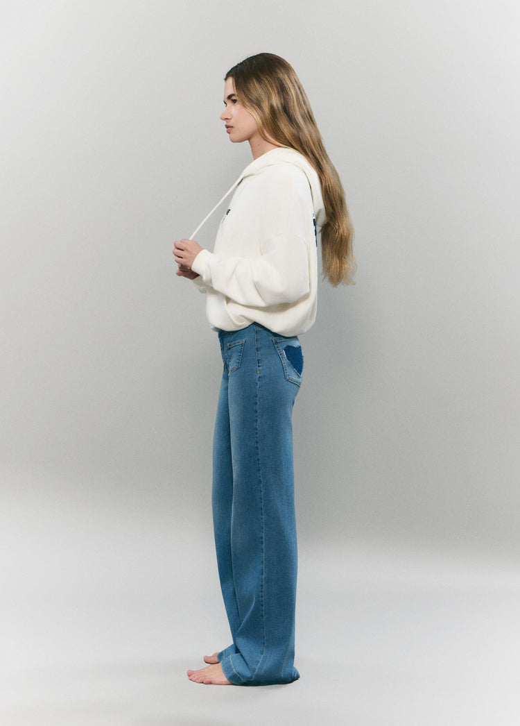 Jeans met zakpatch