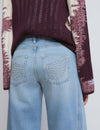 Culotte jeans with flared legs