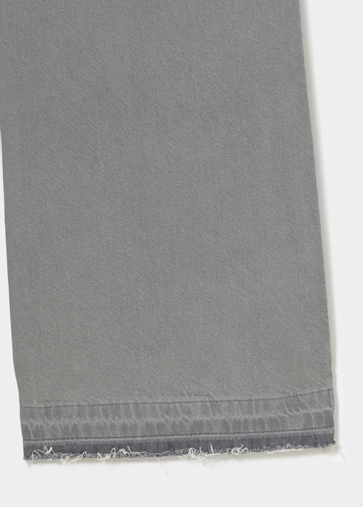 Culotte jeans with unfolded hem