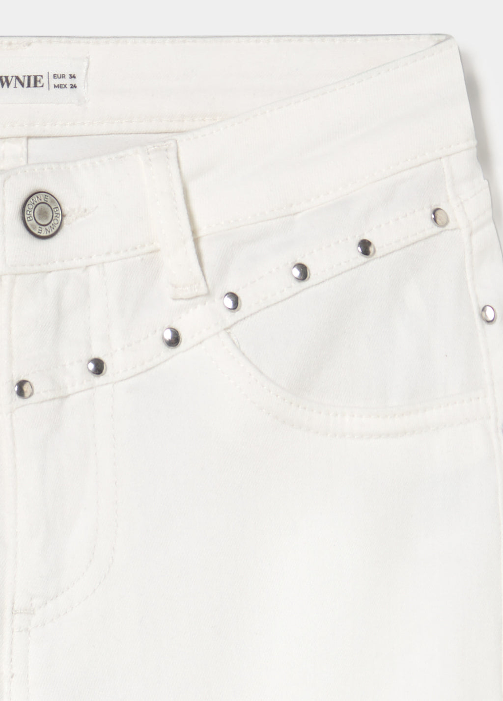 Cropped flare jeans with studs