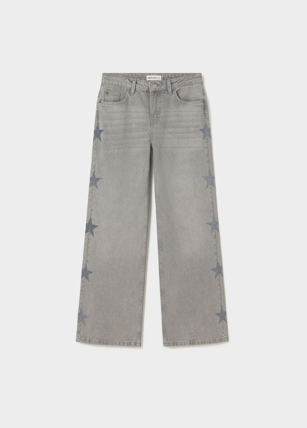 Jeans met meerdere sterren aan de zijkant