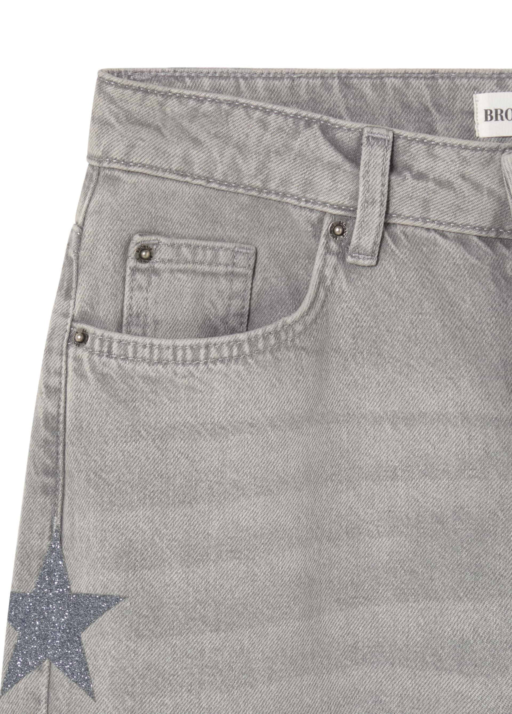 Jeans met meerdere sterren aan de zijkant