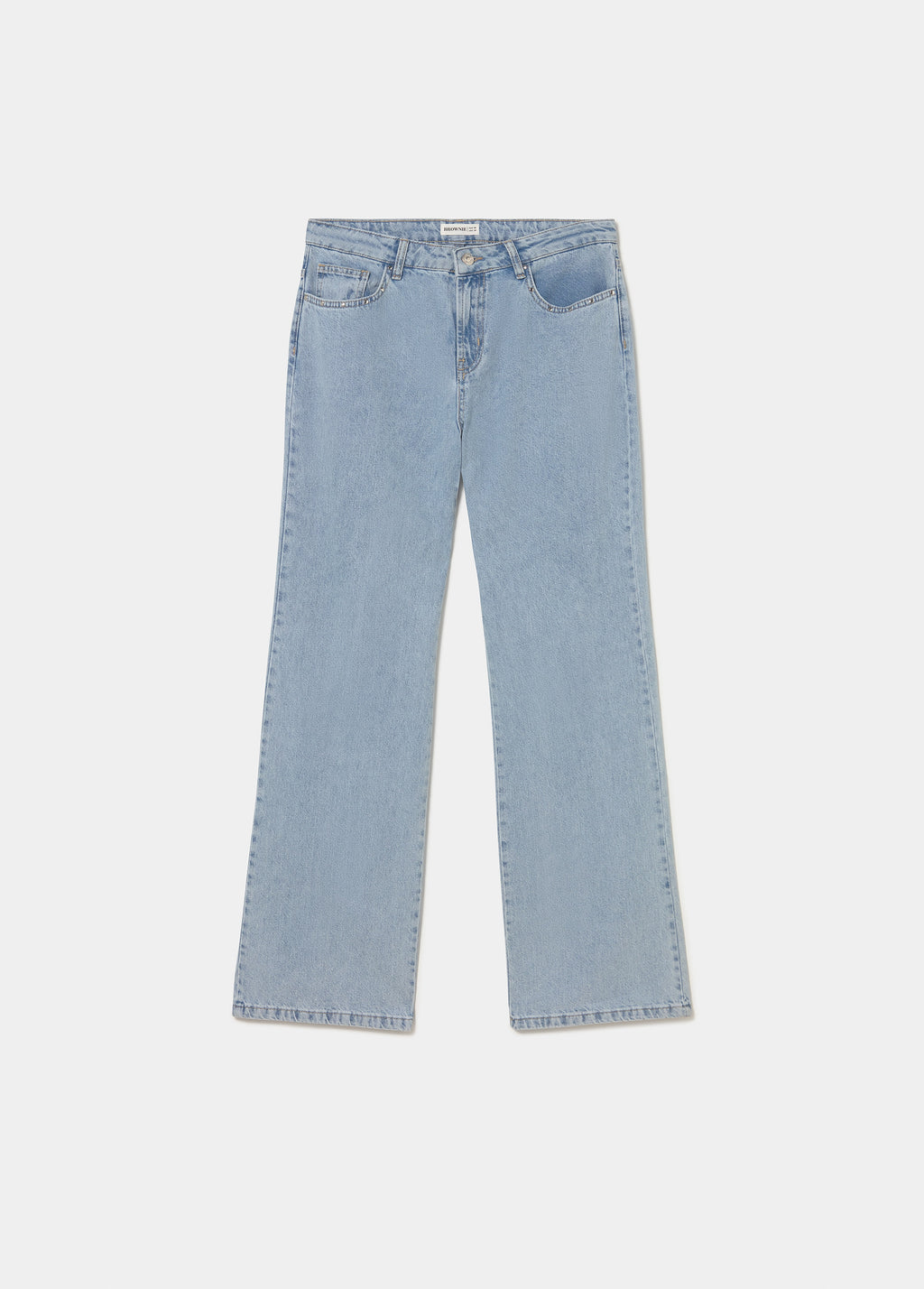Straight jeans with embroidered pockets