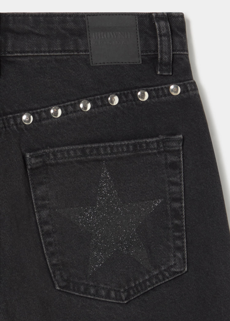 Jeans met sterstuds