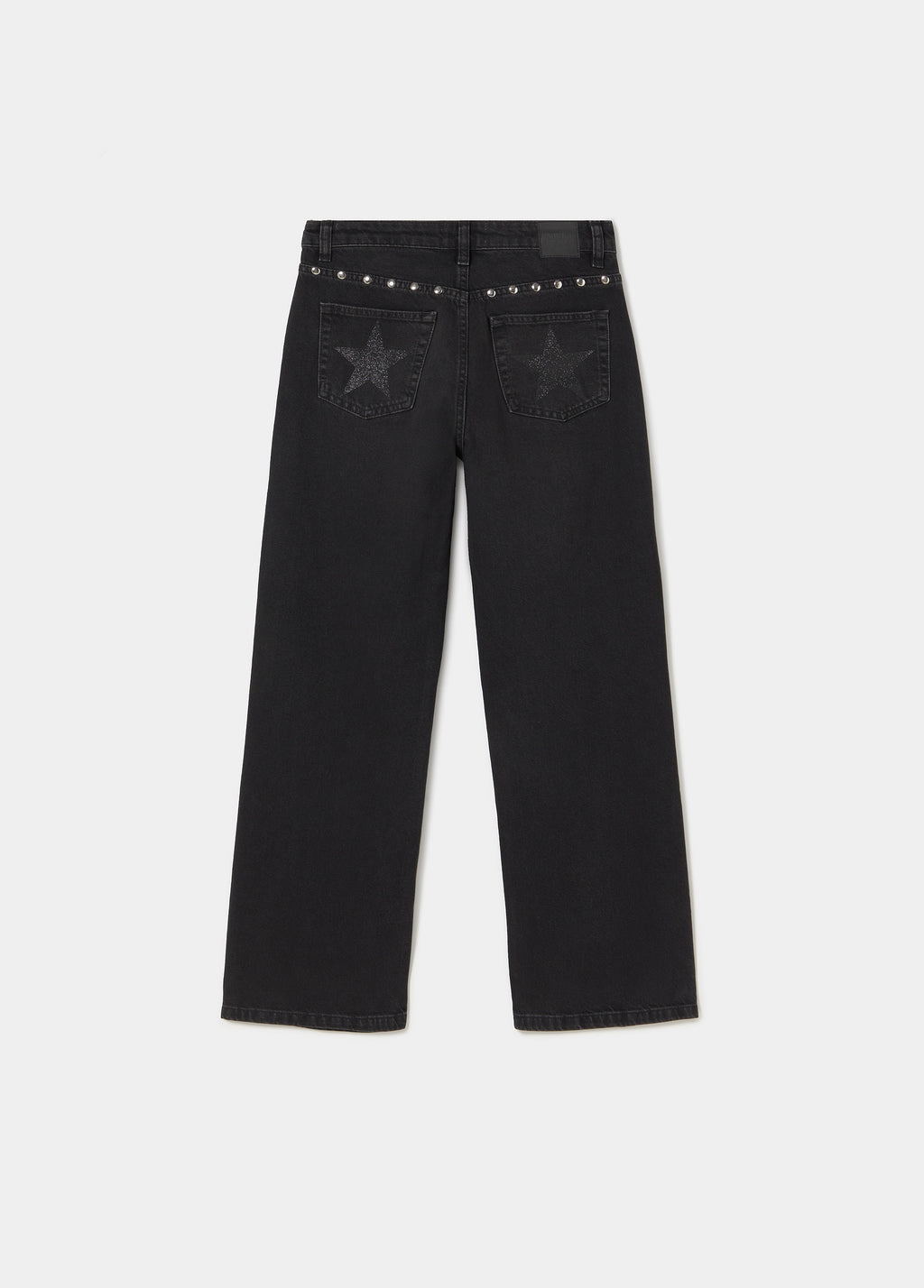 Jeans con borchie a stelle
