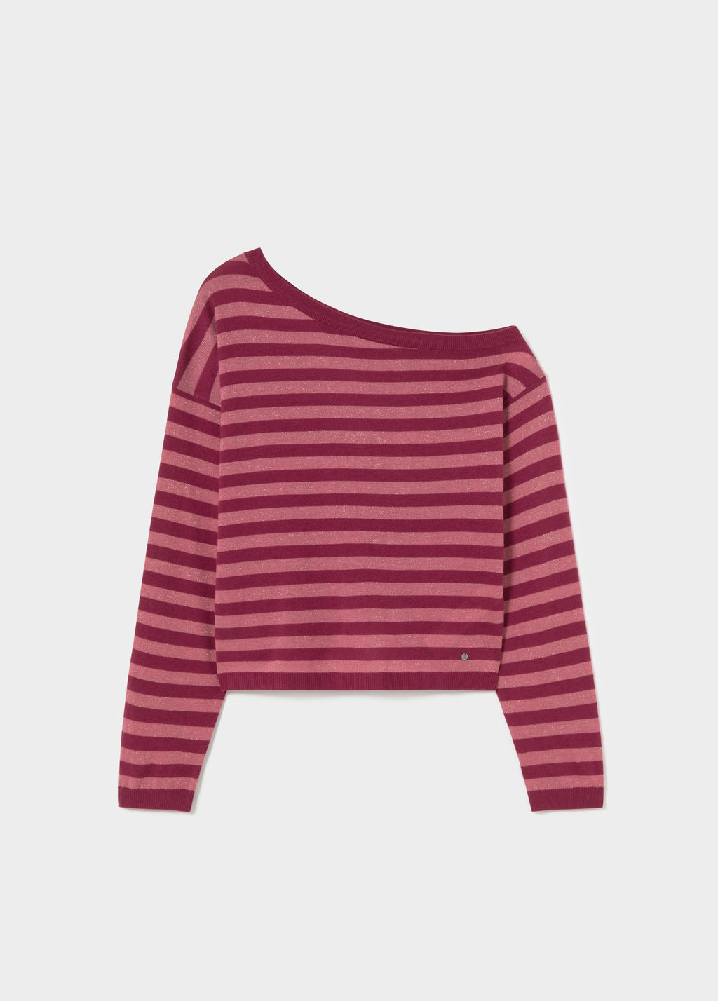 Asymmetrische trui met strepen