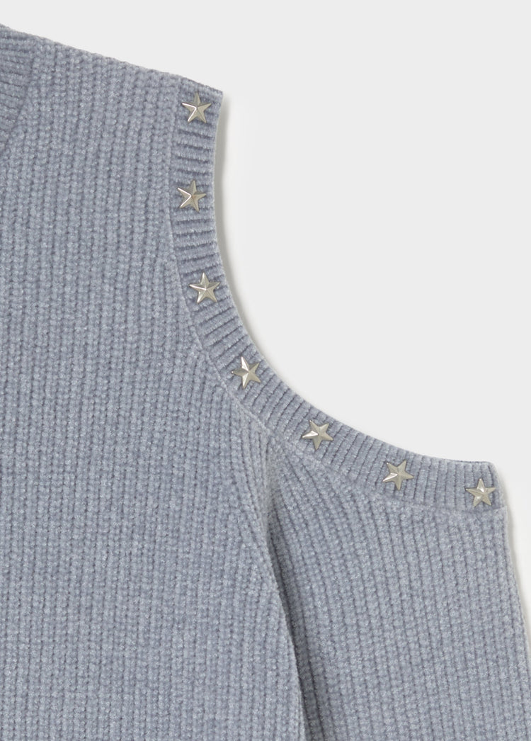 Chenille trui met sterren