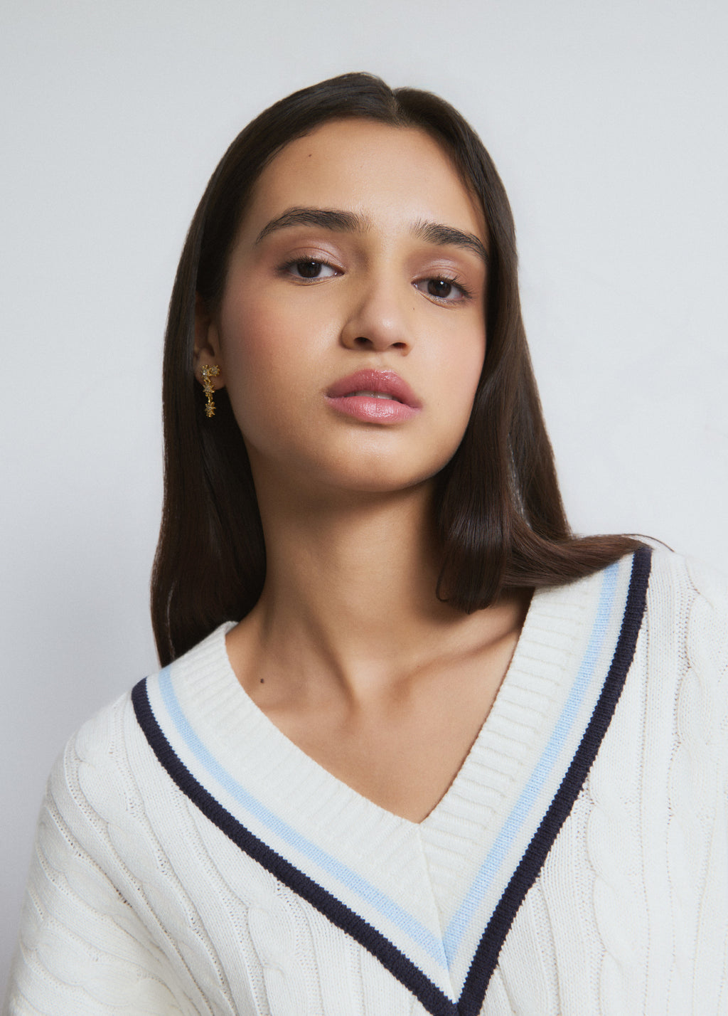 Braided sweater