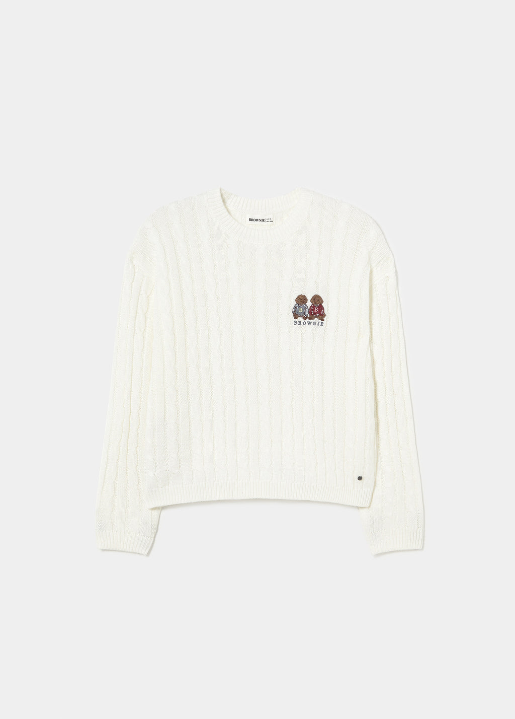 Braided dog sweater